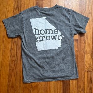 Gildan Gray 'Home Grown' Georgia Kids T-Shirt